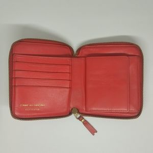 COMME DES GARCONS unisex star embossed zip around